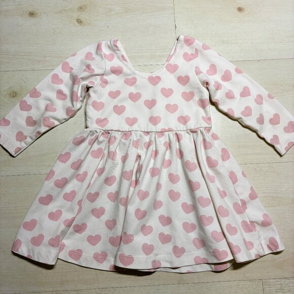 Monica and Andy Pink Heart Toddler Let's Dance Dress Size 18-24 M - Picture 3 of 4